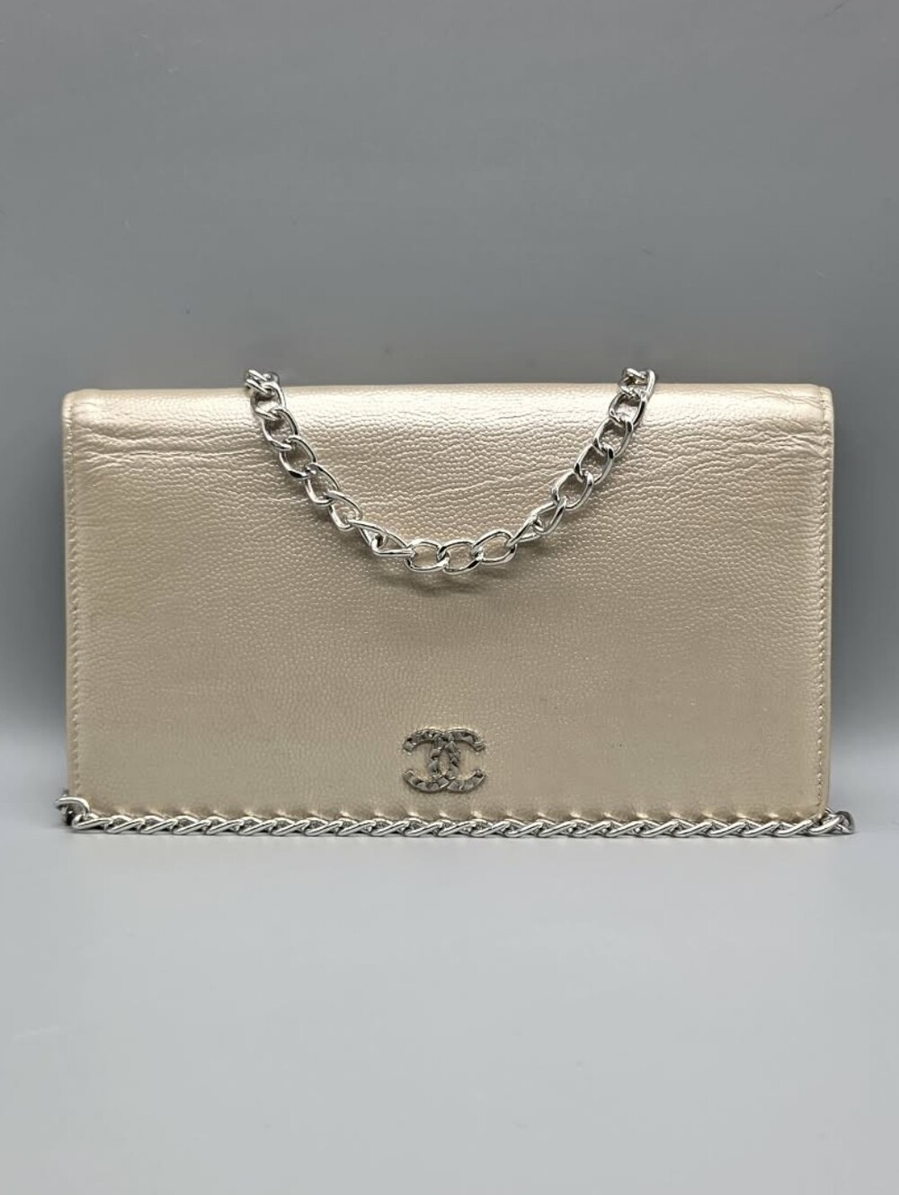 Chanel Gold Clssic Leather Wallet